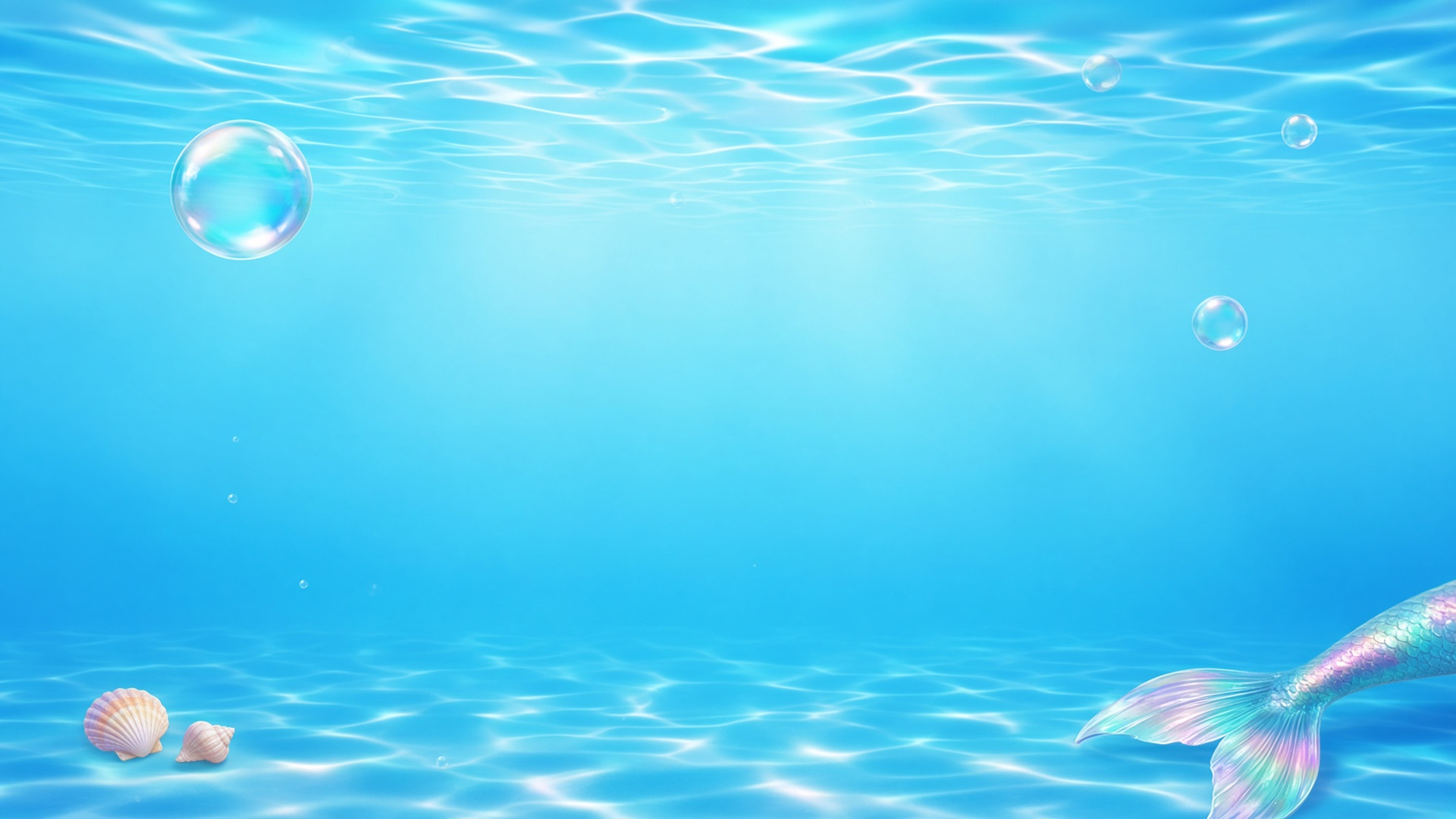 Aqua Drift digital wallpaper