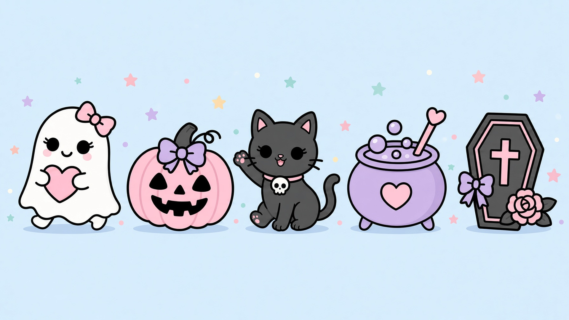 Bow Haunt digital wallpaper