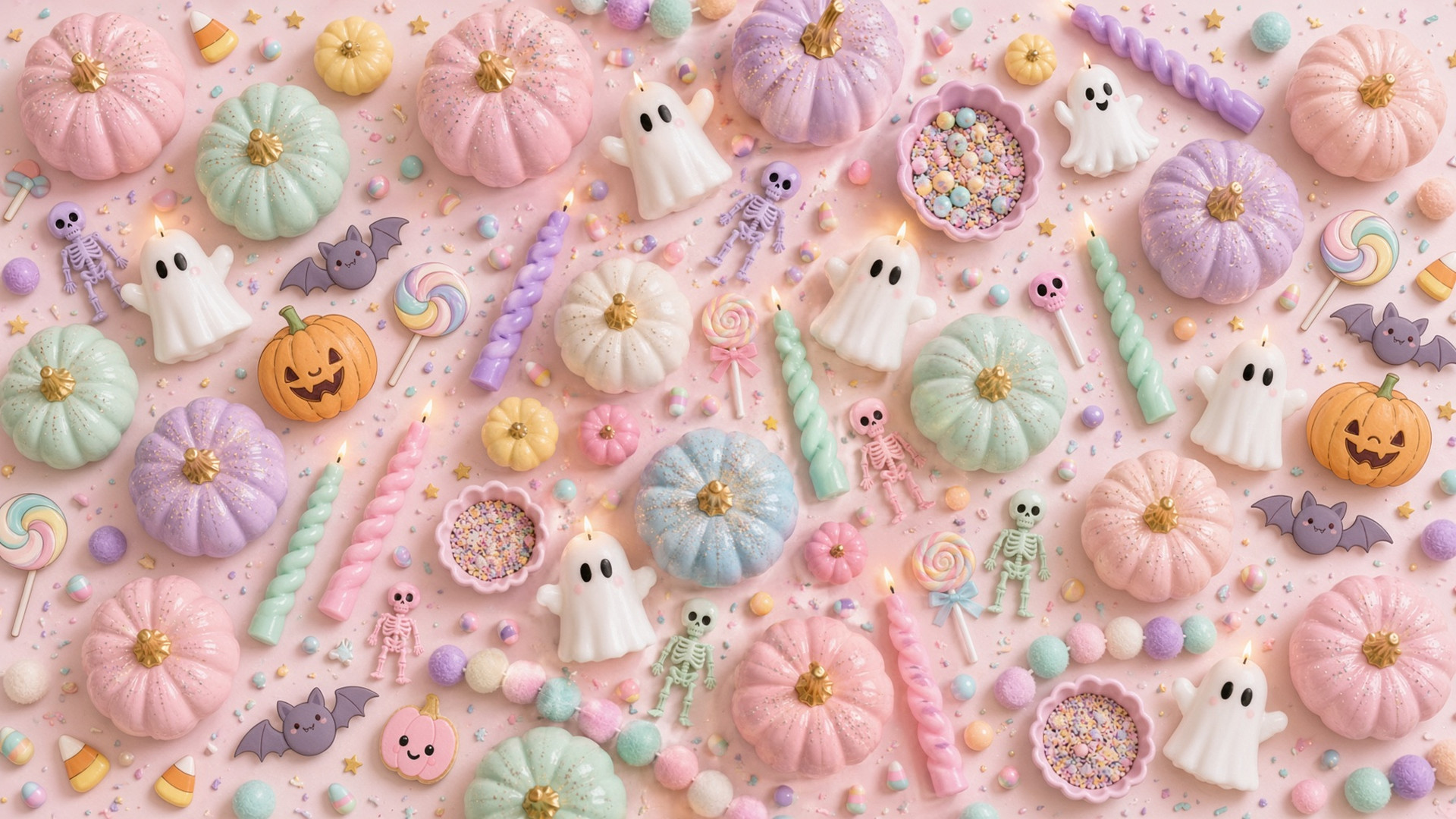 Glow Candy digital wallpaper