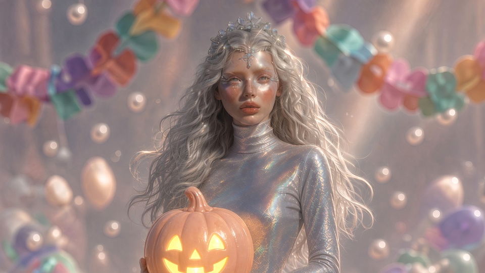 Haunt Garland digital wallpaper