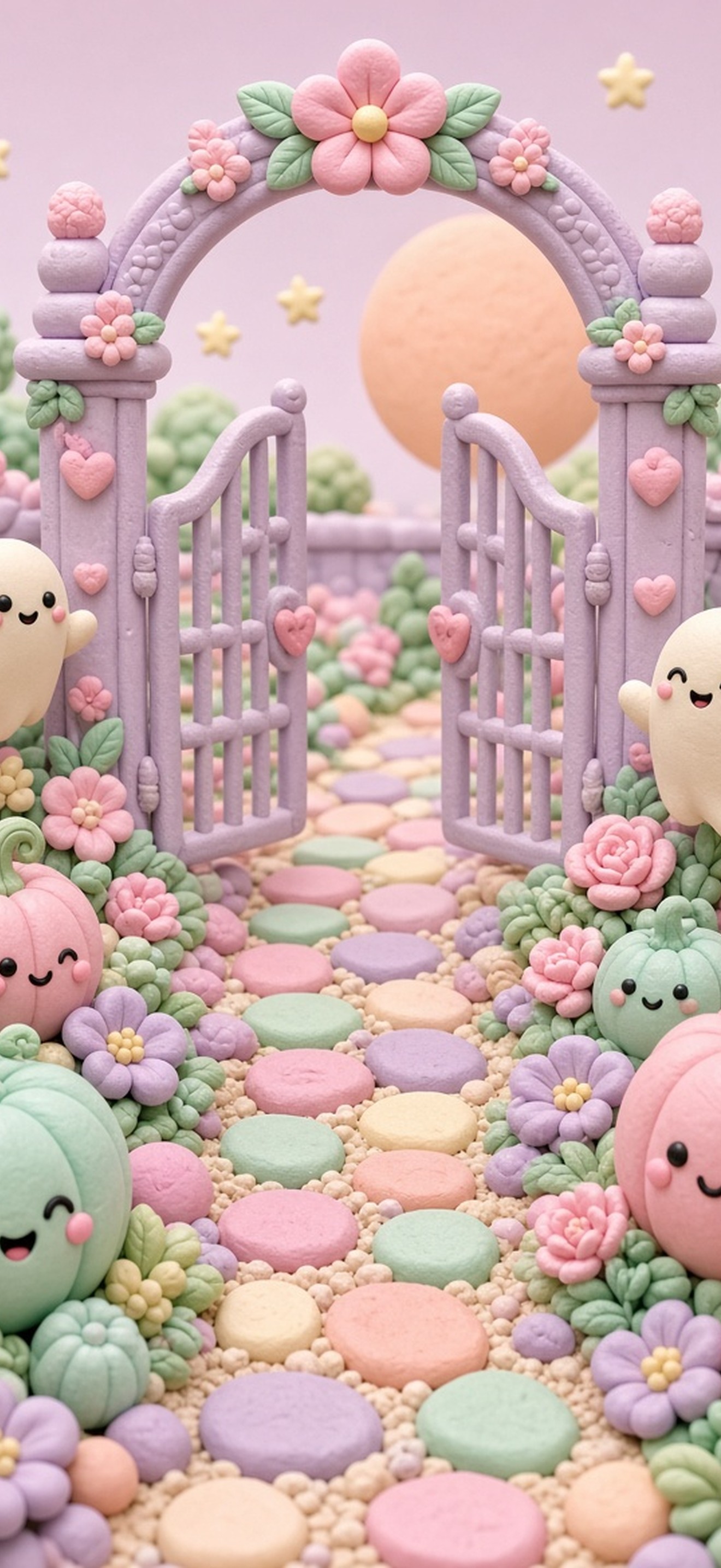 Pastel Goth Fall digital wallpaper