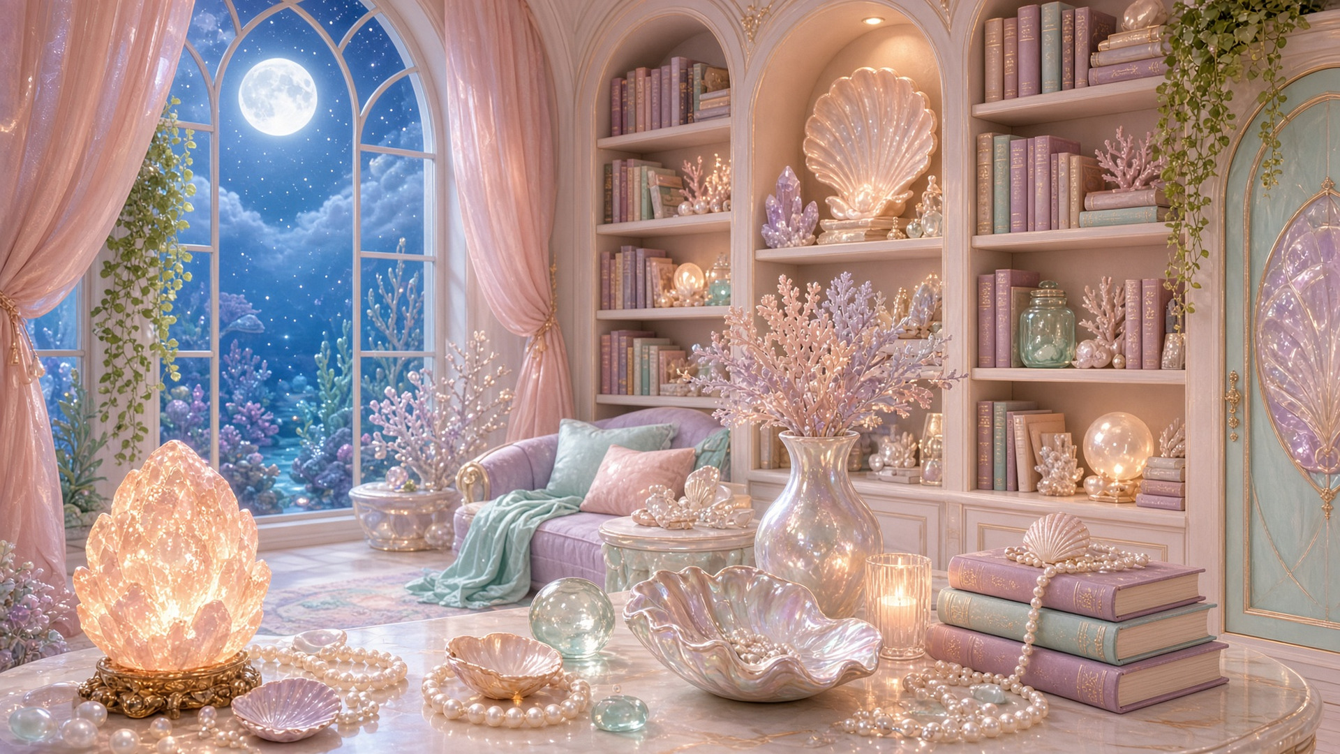 Pearl Library digital wallpaper