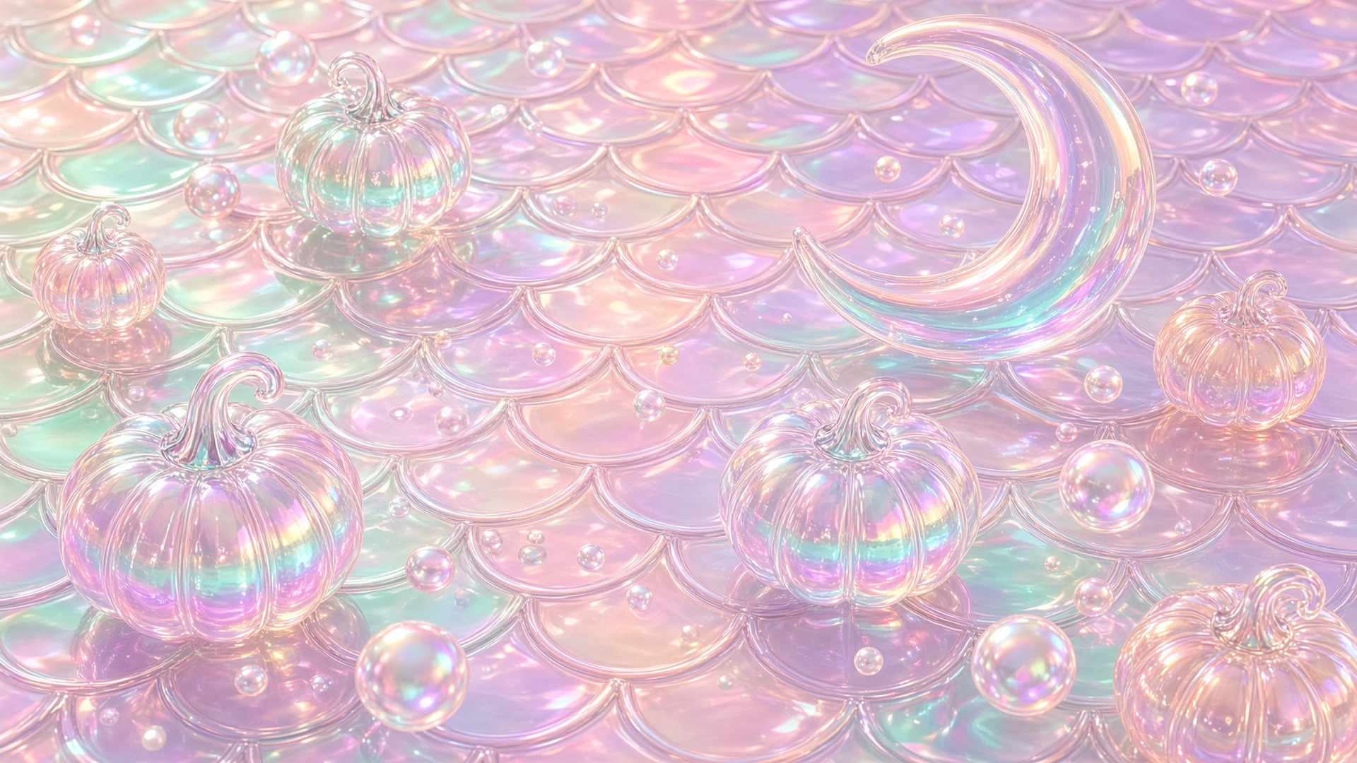 Liquid Glass Lagoon digital wallpaper
